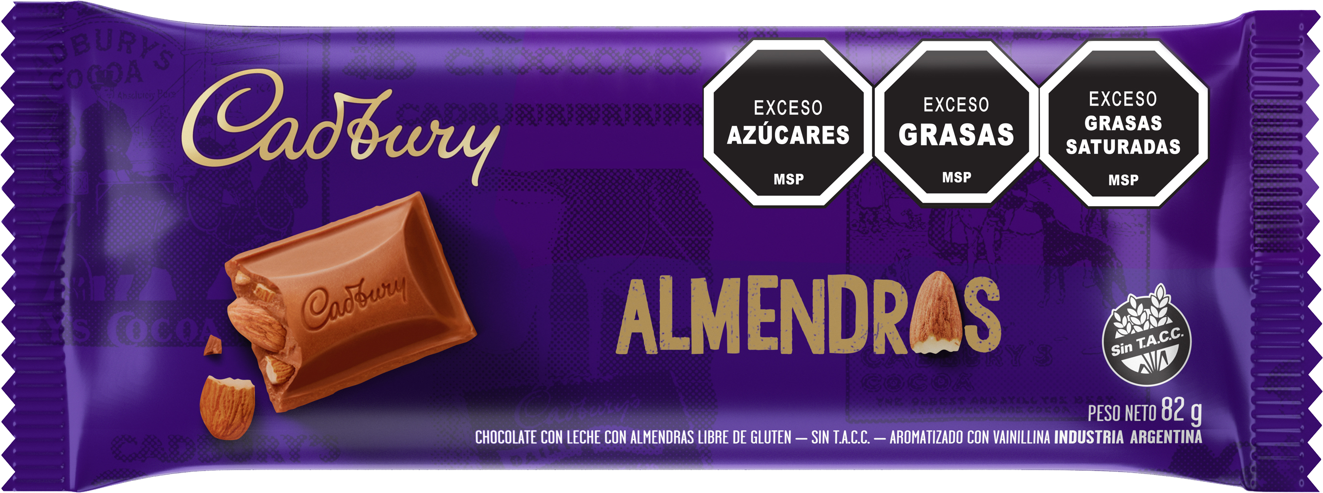 Cadbury Almendras 82g - Nerilan Uruguay